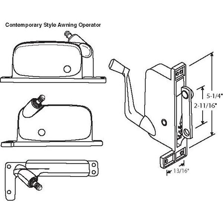 Strybuc Awning Operator Mill 41-260P D
